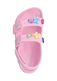 Jheza-A Buckle Gem Sandals