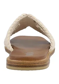 Big Kid Girls Little Poe Natural Braided Slide Sandals
