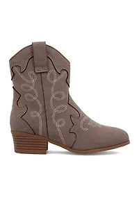 Youth Girls Embroidered Western Boots