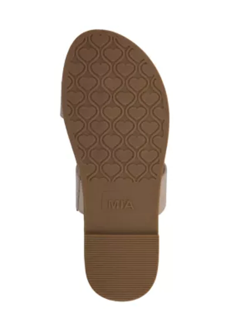 Big Kid Girls Derbe Double Band Sandals