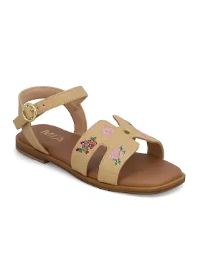 Big Girls Khrissy Natural Woven Sandals