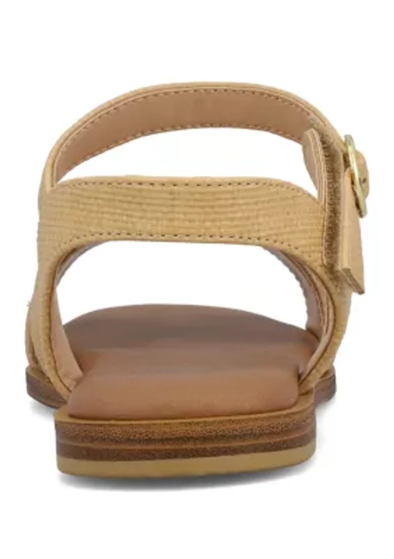 Big Girls Khrissy Natural Woven Sandals