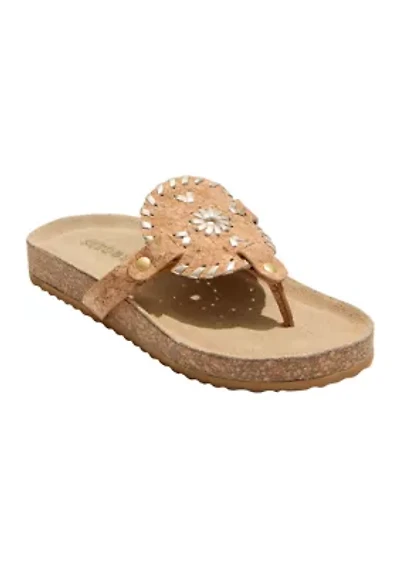 Big Kid Girls Collins Playground Flip Flop Thong Sandals