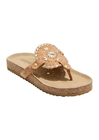 Big Kid Girls Collins Playground Flip Flop Thong Sandals