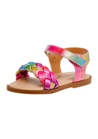 Girl Toddler Sandals with buckle. Its strong sole will last your kid for months of activity