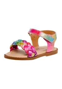 Girl Toddler Sandals with buckle. Its strong sole will last your kid for months of activity