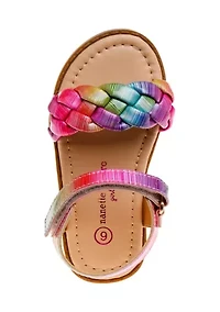 Girl Toddler Sandals with buckle. Its strong sole will last your kid for months of activity
