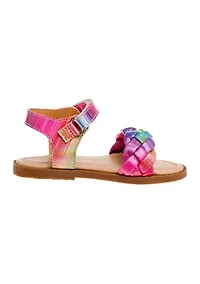 Girl Toddler Sandals with buckle. Its strong sole will last your kid for months of activity