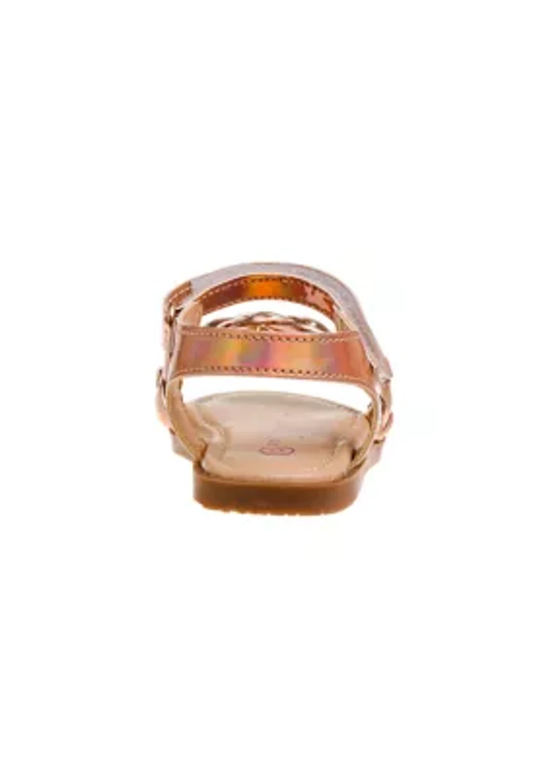 Girl Toddler Sandals with buckle. Its strong sole will last your kid for months of activity