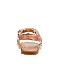Girl Toddler Sandals with buckle. Its strong sole will last your kid for months of activity