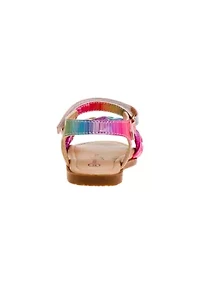 Girl Toddler Sandals with buckle. Its strong sole will last your kid for months of activity