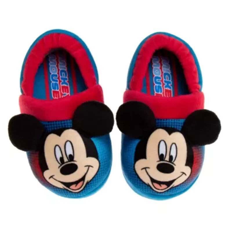 Disney Mickey Mouse Toddler Boys' Retro Dual Sizes Slippers