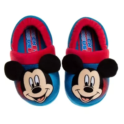Disney Mickey Mouse Toddler Boys' Retro Dual Sizes Slippers