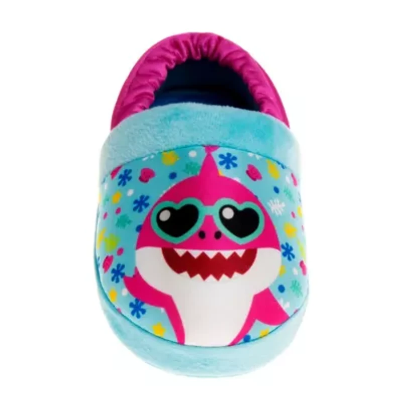 Baby Shark "Cool and Friendly" Toddler Girls' Slippers