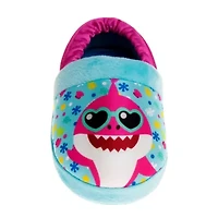 Baby Shark "Cool and Friendly" Toddler Girls' Slippers