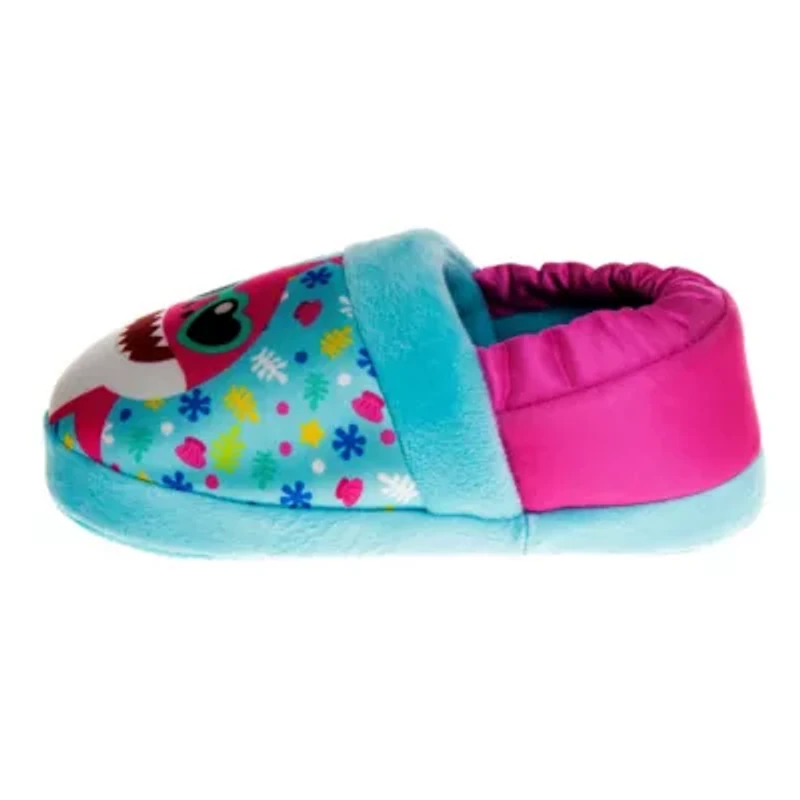 Baby Shark "Cool and Friendly" Toddler Girls' Slippers