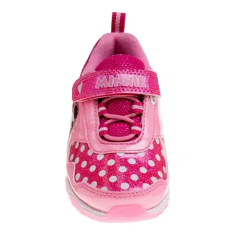 Disney Minnie Mouse Toddler Girls' Sneakers w/ 4 White Lights