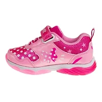 Disney Minnie Mouse Toddler Girls' Sneakers w/ 4 White Lights