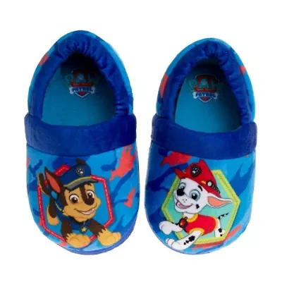 Nickelodeon Paw Patrol Marshall and Chase Toddler Boys' Dual Sizes Slippers