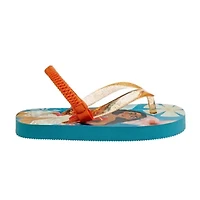 Disney Moana Girls Flip Flops with back strap