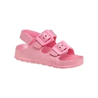 Josmo Girls Kids Waterproof Comfort Cushioned Sandals Adjustable Double Buckle EVA