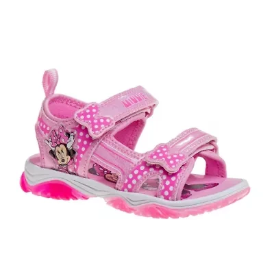 Minnie Mouse Toddler Sandals w/ 3 White Lights