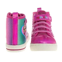 Minnie Mouse Toddler Girls' Hi-Top Canvas Sneakers