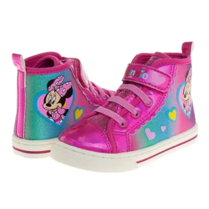 Minnie Mouse Toddler Girls' Hi-Top Canvas Sneakers