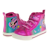 Minnie Mouse Toddler Girls' Hi-Top Canvas Sneakers
