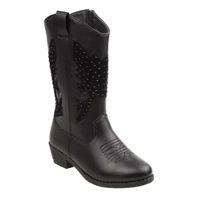 Girls' zip up boot with heel