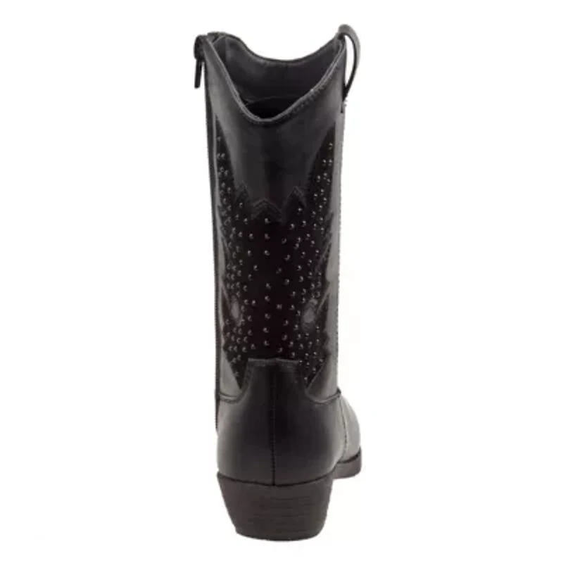 Girls' zip up boot with heel