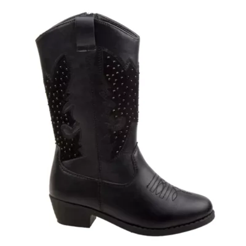 Girls' zip up boot with heel
