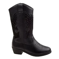 Girls' zip up boot with heel