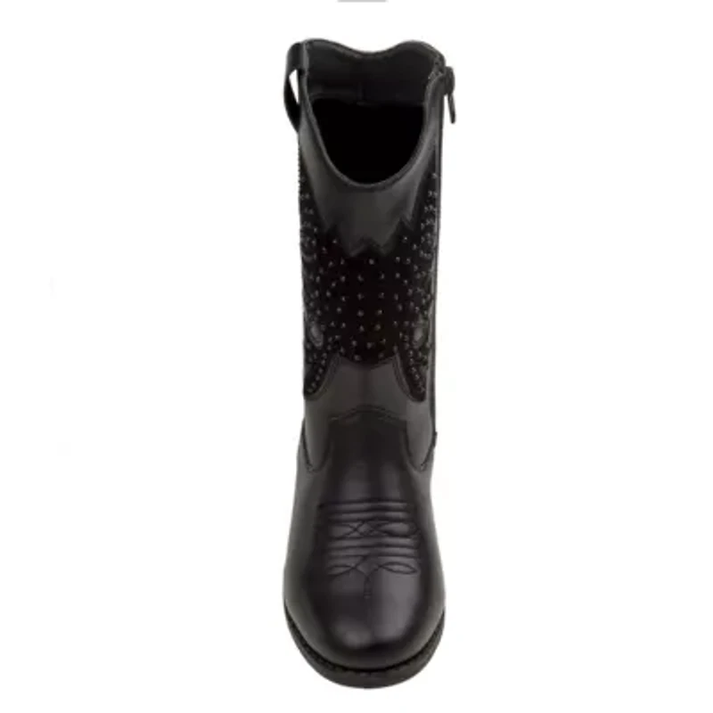 Girls' zip up boot with heel