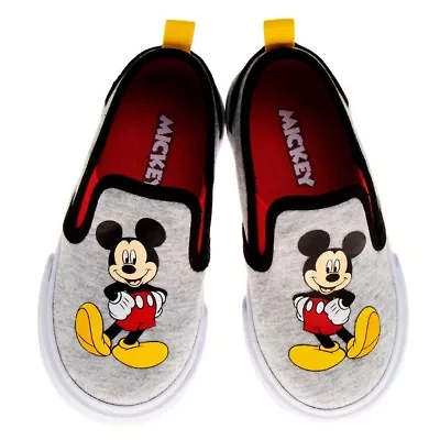 Mickey Mouse Toddler Boys' Slip On Canvas Sneakers