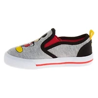 Mickey Mouse Toddler Boys' Slip On Canvas Sneakers