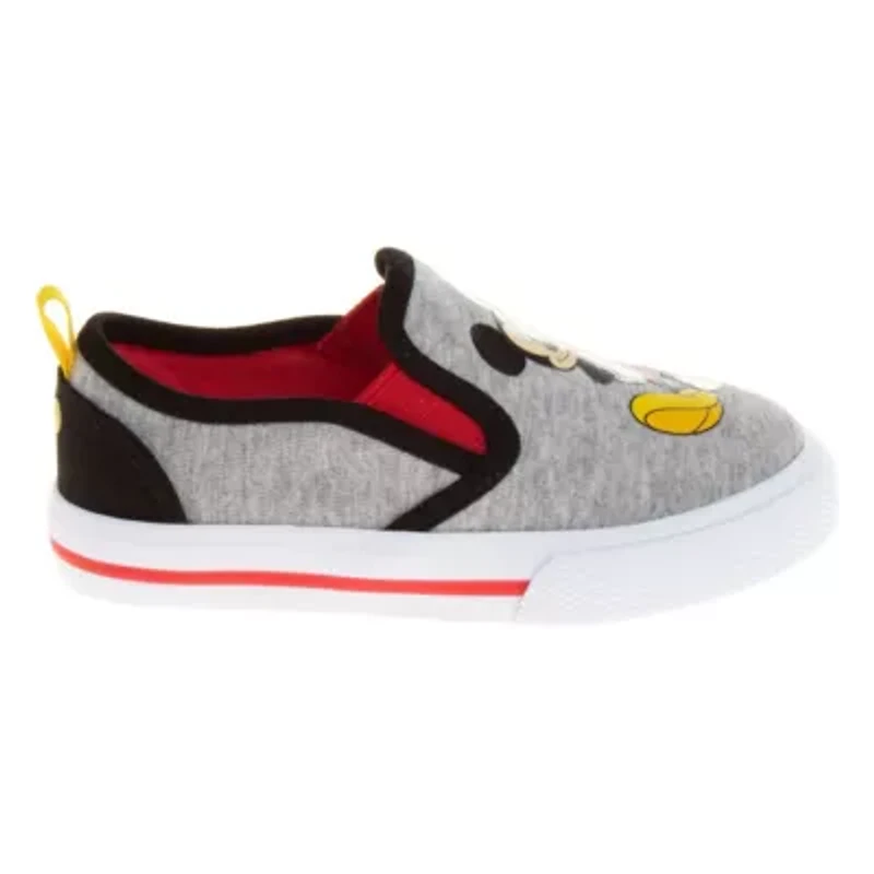 Mickey Mouse Toddler Boys' Slip On Canvas Sneakers