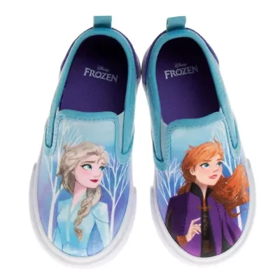 Frozen Toddler Girls' Slip On Canvas Sneakers