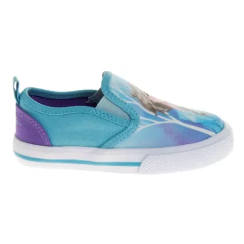 Frozen Toddler Girls' Slip On Canvas Sneakers