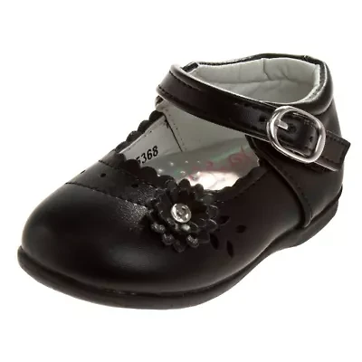 Toddler Girls Dress Shoes with flower detail