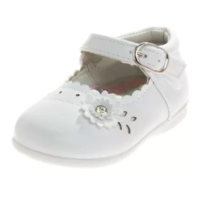 Toddler Girls Dress Shoes with flower detail
