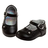 Toddler Girls Dress Shoes with flower detail