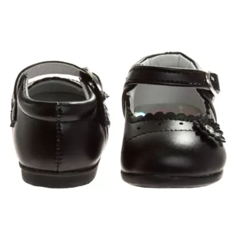 Toddler Girls Dress Shoes with flower detail