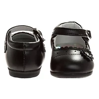 Toddler Girls Dress Shoes with flower detail