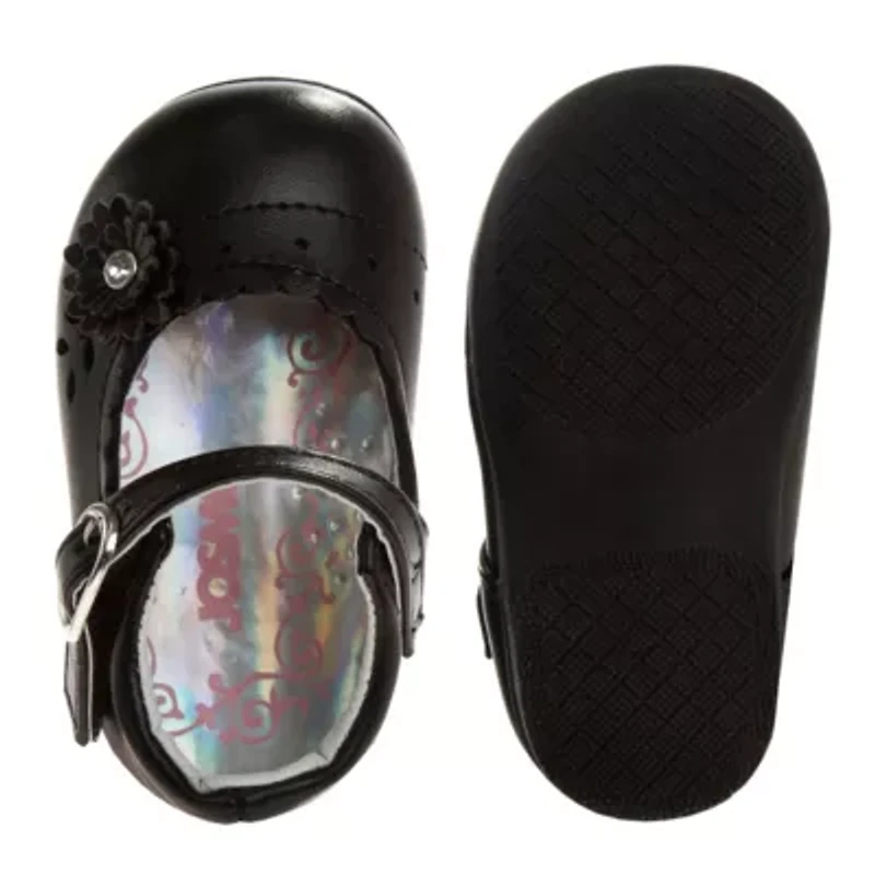 Toddler Girls Dress Shoes with flower detail