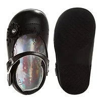 Toddler Girls Dress Shoes with flower detail