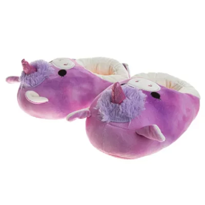 Squishmallow Lola the Unicorn Dual Sizes Women's Slippers.