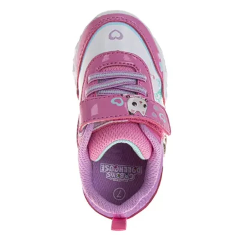 Gabby's Dollhouse Girls' Light Up Fashion Sneakers. (Toddler/Little Kids)