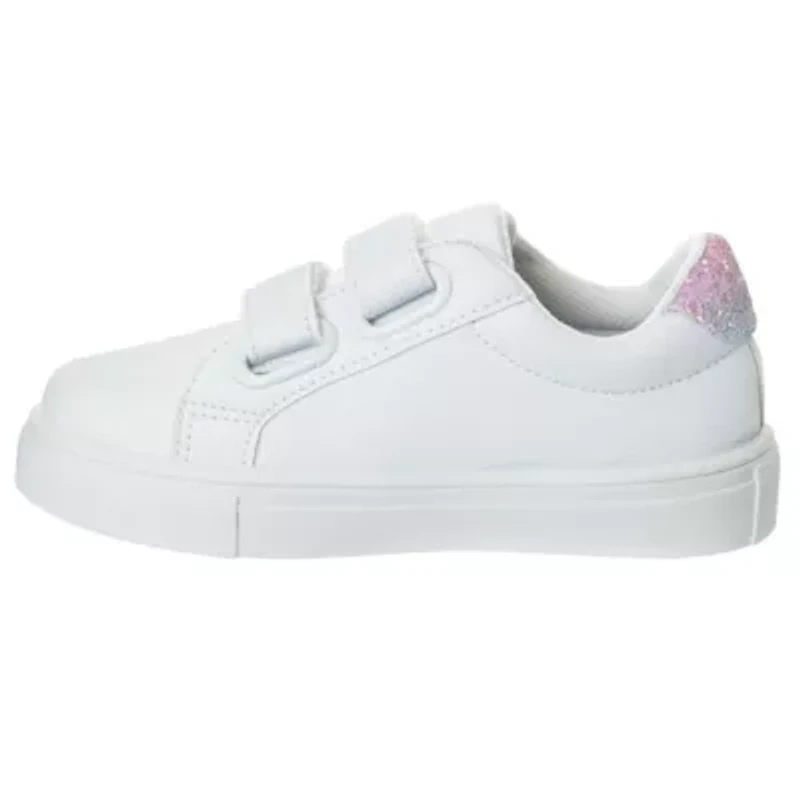 Kensie Girl Hook and Loop Girls Glittery Casual Sneakers. (Little Kids/Toddlers)