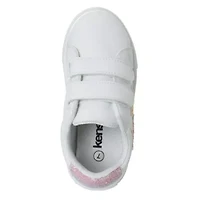 Kensie Girl Hook and Loop Girls Glittery Casual Sneakers. (Little Kids/Toddlers)